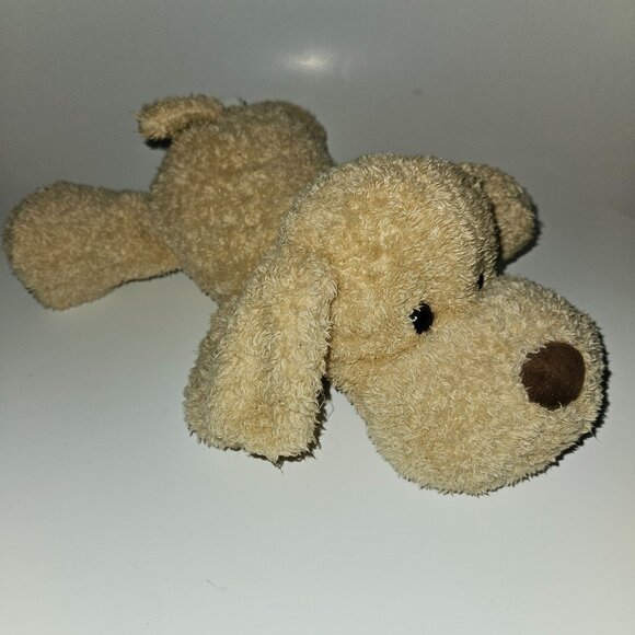 Tan Puppy Dog Plush 10" Long Stuffed Animal Toy Walmart Spark Create Imagine - Picture 1 of 12